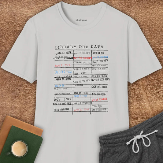 LIBRARY DUE DATE T-SHIRT