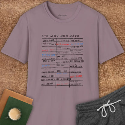 LIBRARY DUE DATE T-SHIRT