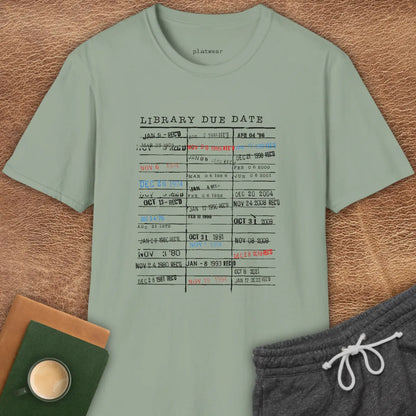 LIBRARY DUE DATE T-SHIRT