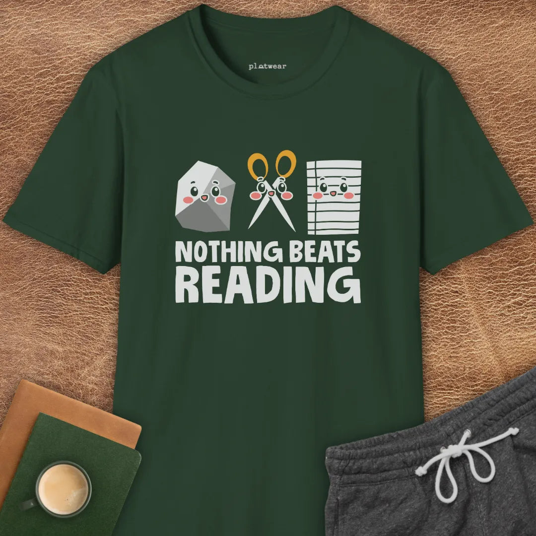 NOTHING BEATS READING T-SHIRT