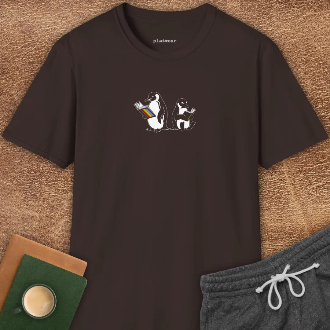 PENGUINS READING T-SHIRT