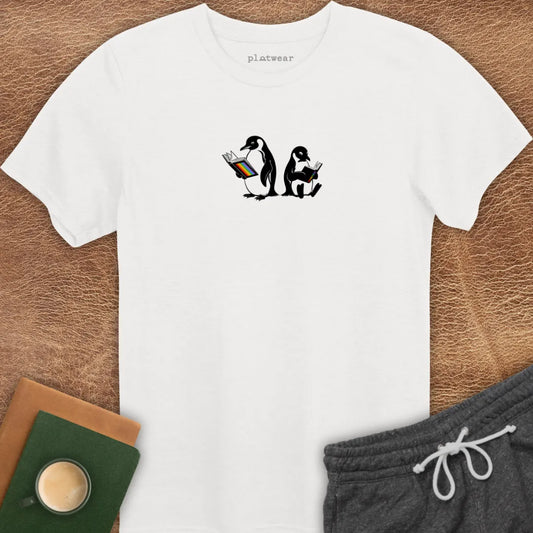 PENGUINS READING T-SHIRT