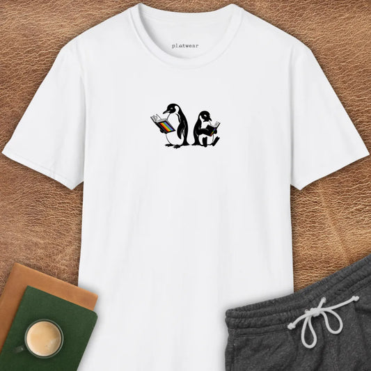 PENGUINS READING T-SHIRT