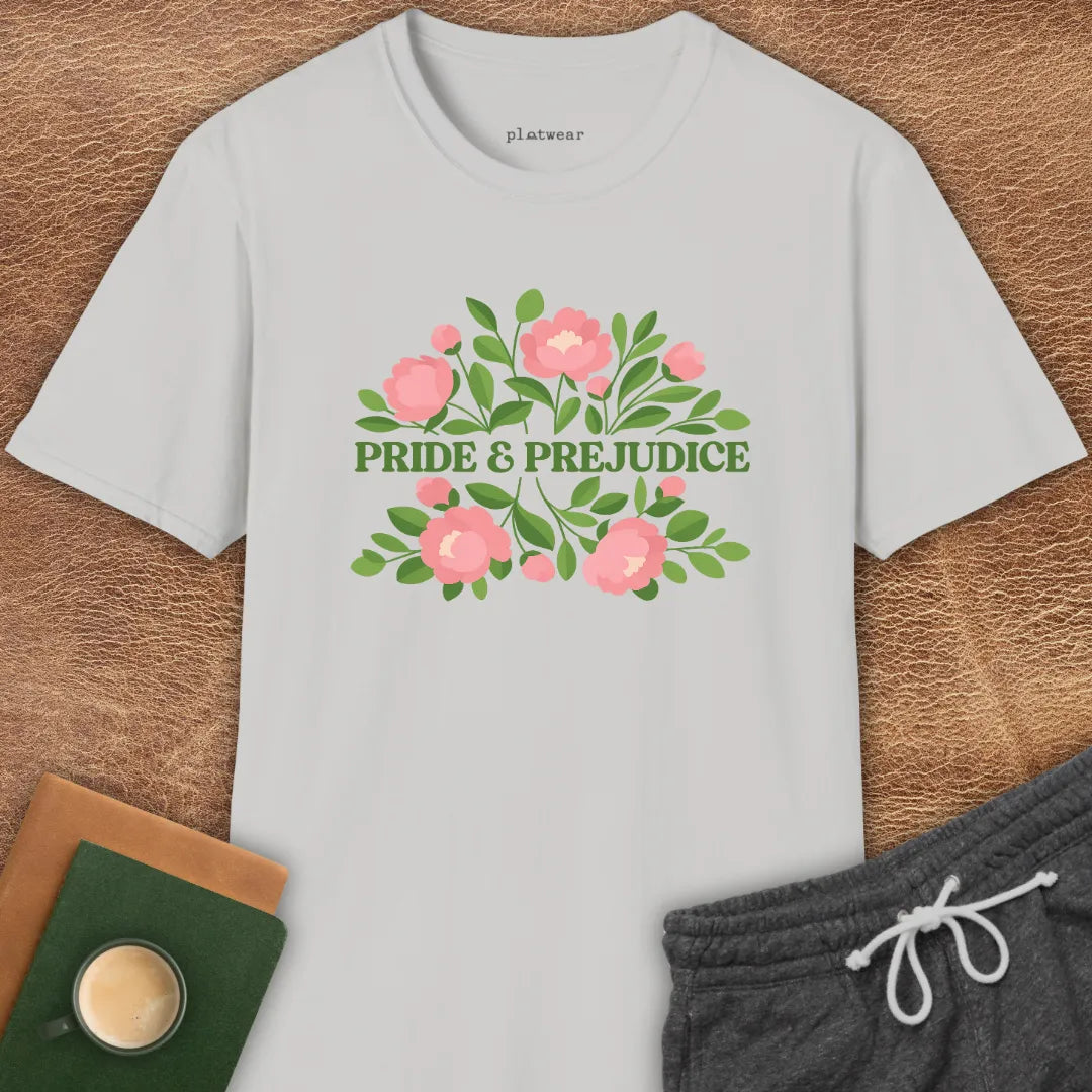 PRIDE & PREJUDICE PEONIES T-SHIRT