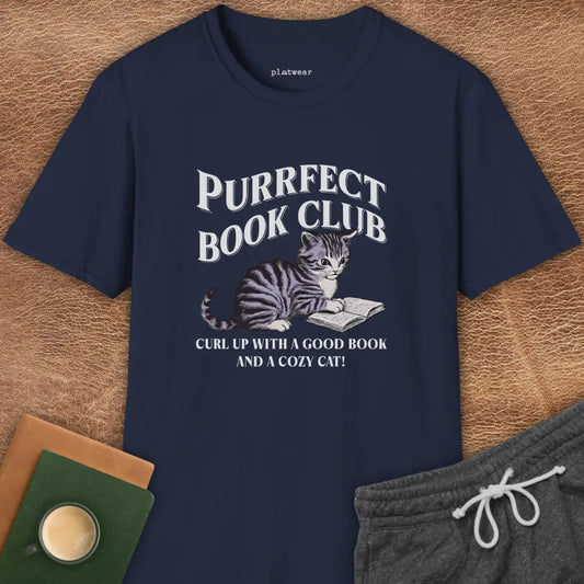 PURRFECT BOOK CLUB T-SHIRT
