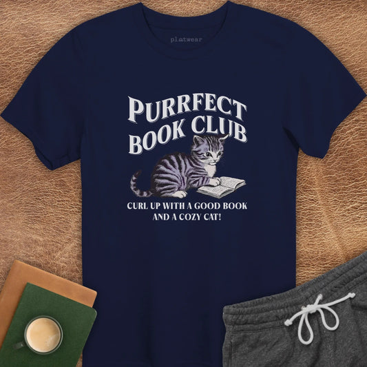 PURRFECT BOOK CLUB T-SHIRT