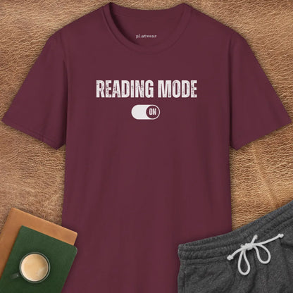 READING MODE ON T-SHIRT