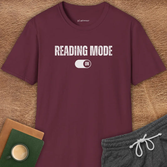 READING MODE ON T-SHIRT