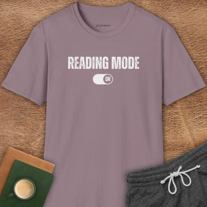 READING MODE ON T-SHIRT