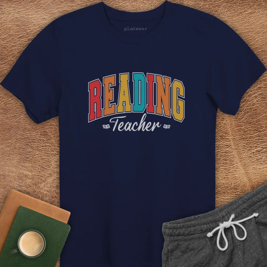 READING TEACHER VARSITY T-SHIRT