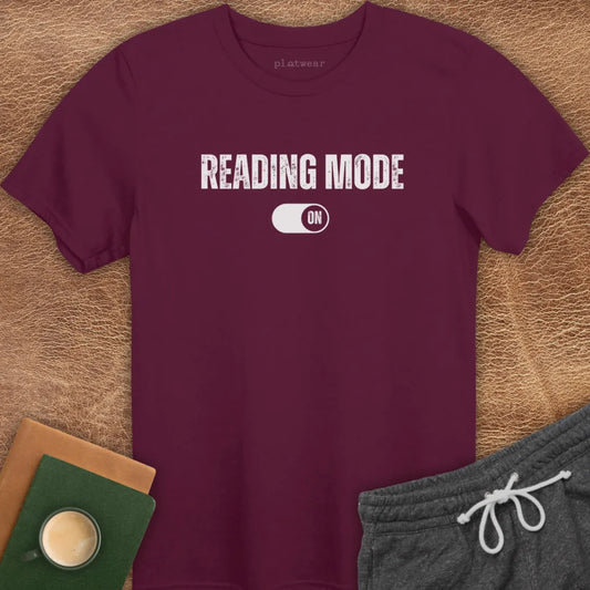 READING MODE ON T-SHIRT