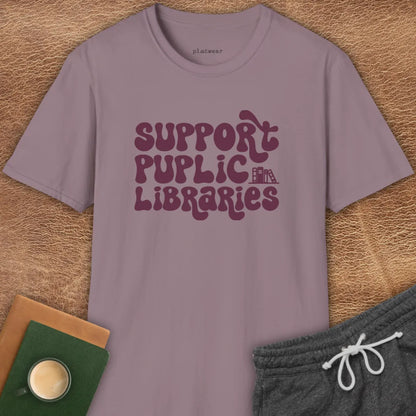 SUPPORT PUBLIC LIBRARIES T-SHIRT