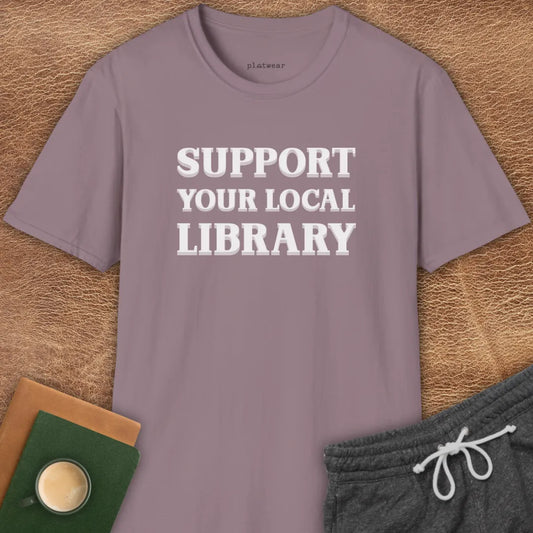 SUPPORT LOCAL LIBRARY T-SHIRT