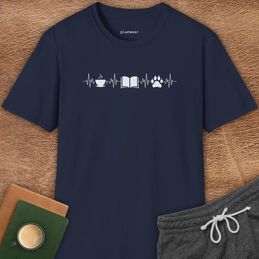 TEA, BOOKS & CATS T-SHIRT